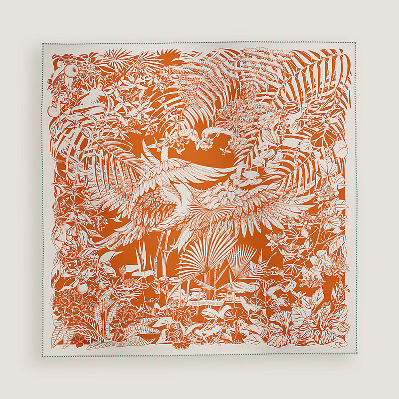 Flamingo Party Tattoo double face scarf 90