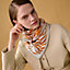 View: Worn, Flamingo Party Tattoo double face scarf 90