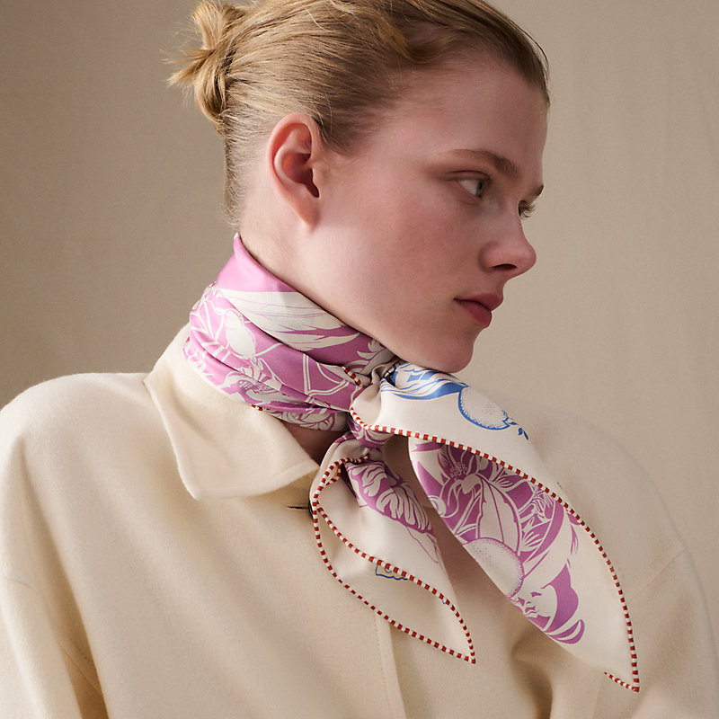 Flamingo Party Tattoo double face scarf 90