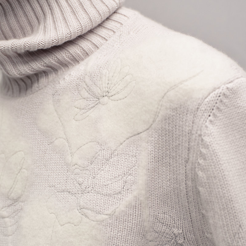 “Fleurs et flous”高领针织衫, 视图: , 当前为第6张（共6张）