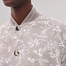 View: Worn, "Fleurs technique" rib-trim jacket