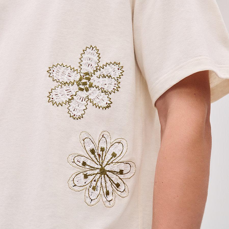 "Fleurs zigzag" t-shirt