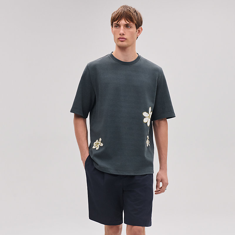 “Fleurs zigzag”T恤