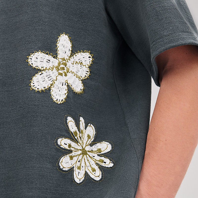 “Fleurs zigzag”T恤