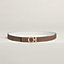 View: , Flot belt buckle & Reversible leather strap 24 mm