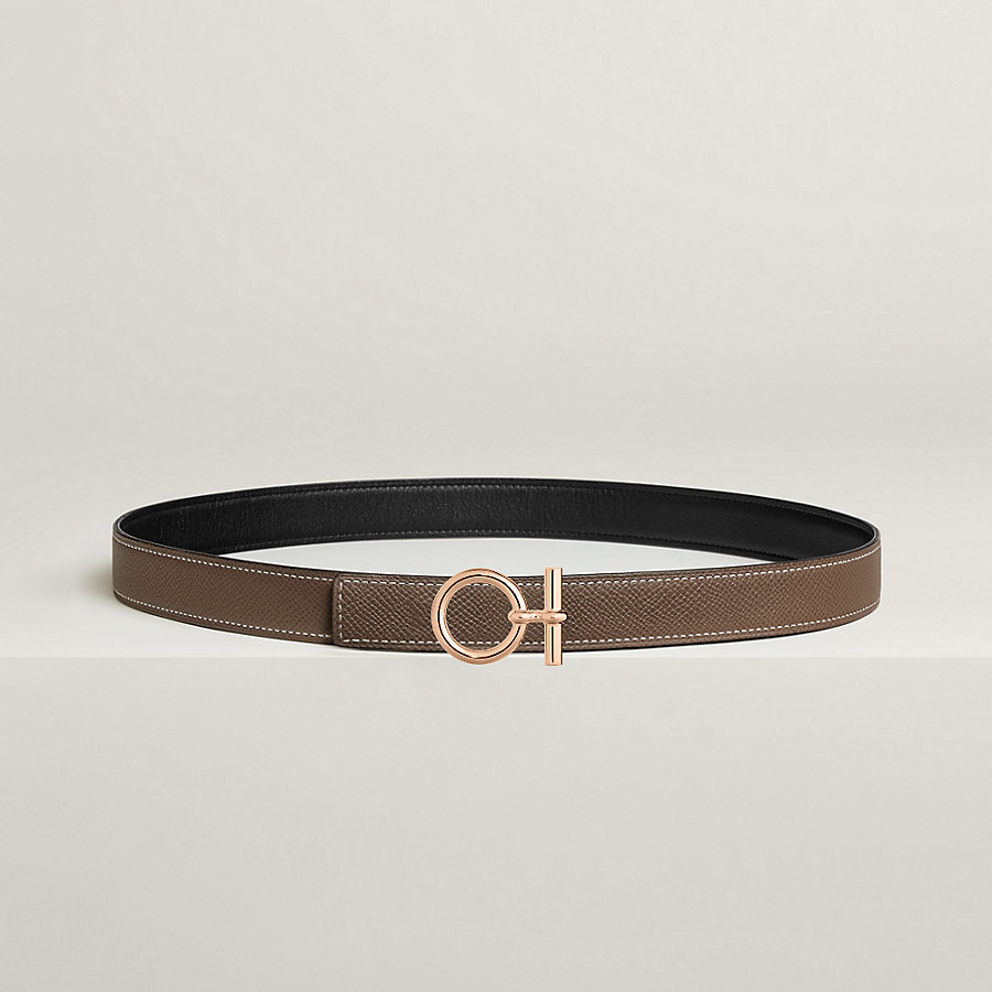 Flot belt buckle & Reversible leather strap 24 mm