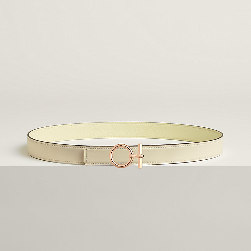 Flot belt buckle & Reversible leather strap 24 mm