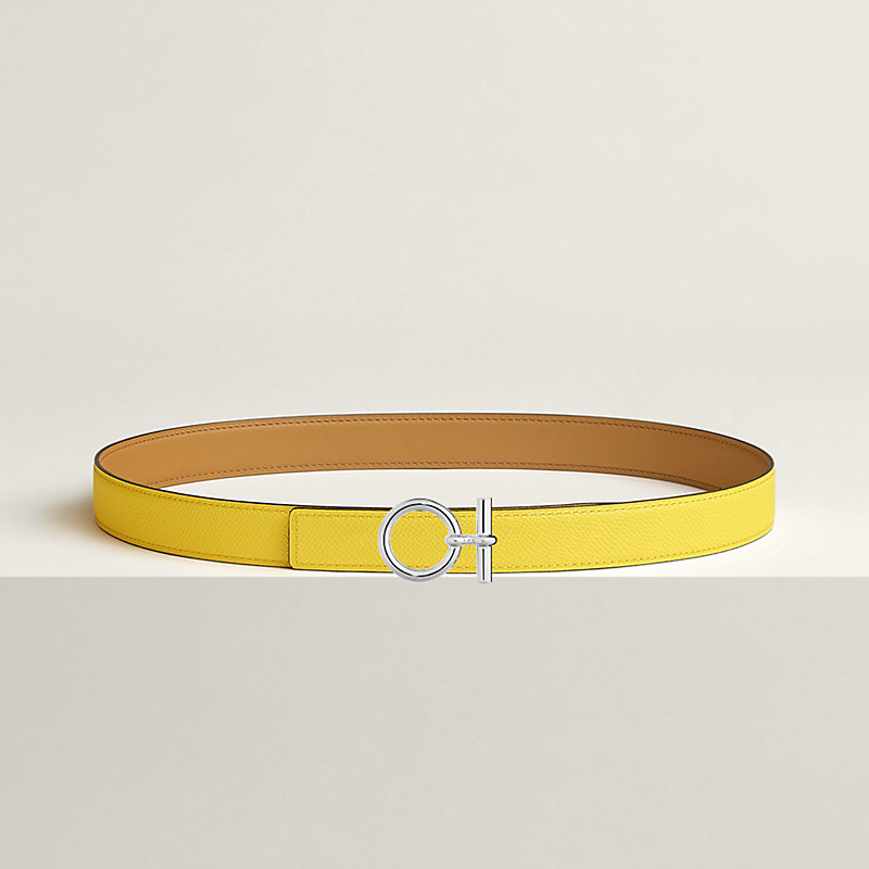 Flot belt buckle & Reversible leather strap 24 mm