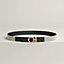 Flot belt buckle & Toile H Plume leather strap 24&nbsp;mm, View: , view 1 of 3
