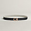 Flot belt buckle & Toile H Plume leather strap 24&nbsp;mm, View: , view 2 of 3