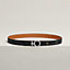 Flot Godronne belt buckle & Hermès sur Mer reversible leather strap 24 mm, view 1 of 3