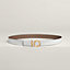 Flot Godronne belt buckle & Reversible leather strap 24 mm, view 2 of 3