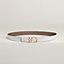 Flot Godronne belt buckle & Reversible leather strap 24 mm, view 2 of 3