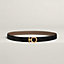 Flot Godronne belt buckle & Reversible leather strap 24 mm, view 1 of 3