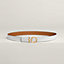 Flot Godronne belt buckle & Reversible leather strap 24 mm, view 2 of 3