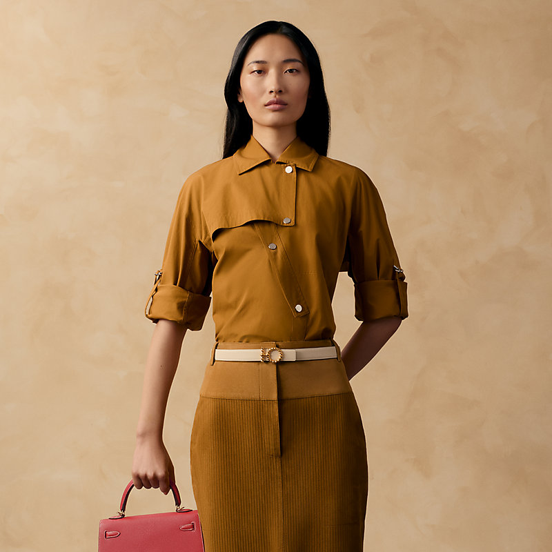 Flot Godronne皮带扣 & Hermès sur Mer双面皮腰带24毫米