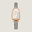 View: front, Galop d'Hermès watch, Medium model, 32 mm