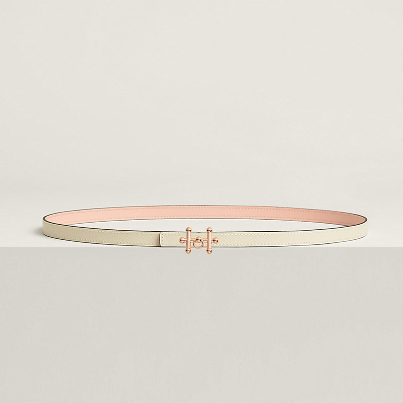 Galopin belt buckle & Reversible leather strap 13 mm