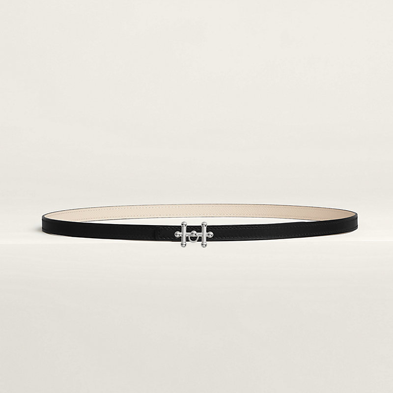 Galopin belt buckle & Reversible leather strap 13 mm