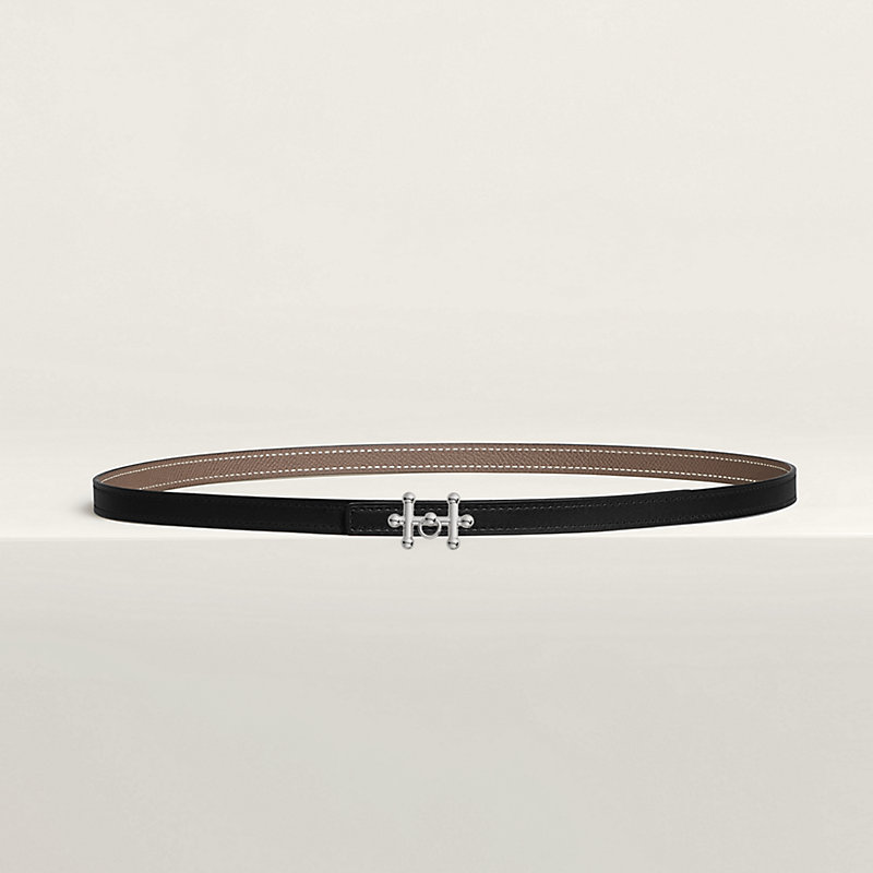 Galopin belt buckle & Reversible leather strap 13 mm