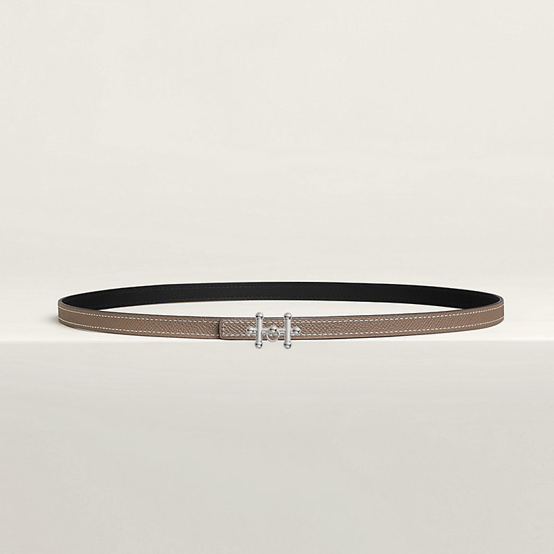Galopin belt buckle & Reversible leather strap 13 mm
