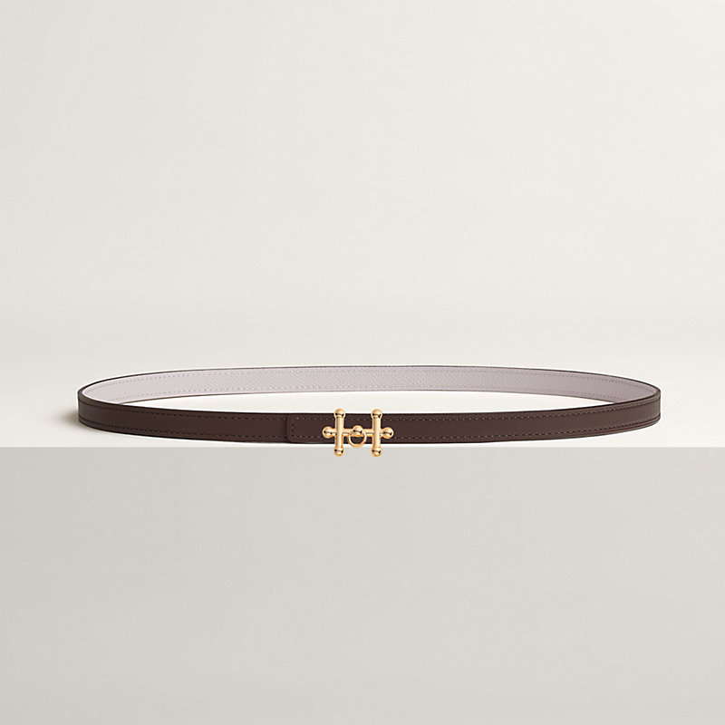 Galopin belt buckle & Reversible leather strap 13 mm