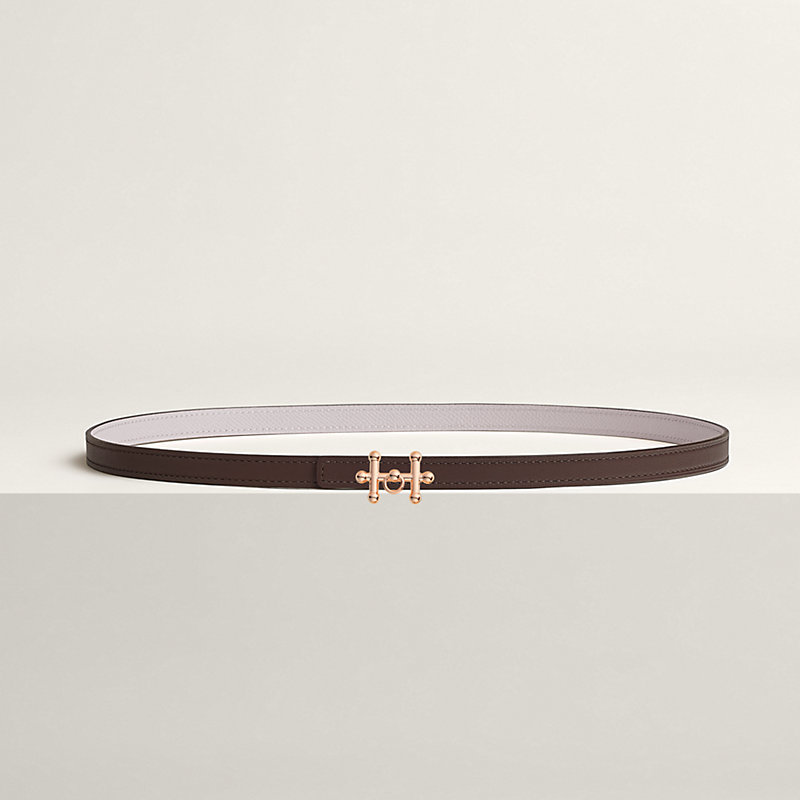 Galopin belt buckle & Reversible leather strap 13 mm