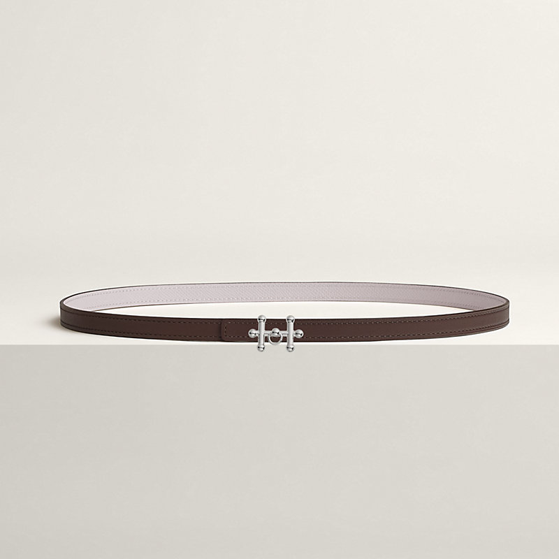 Galopin belt buckle & Reversible leather strap 13 mm