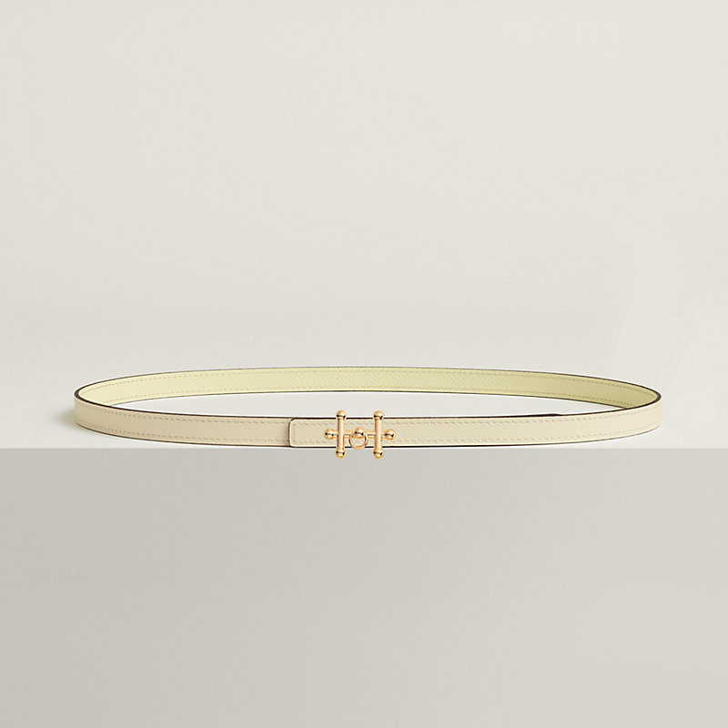 Galopin belt buckle & Reversible leather strap 13 mm