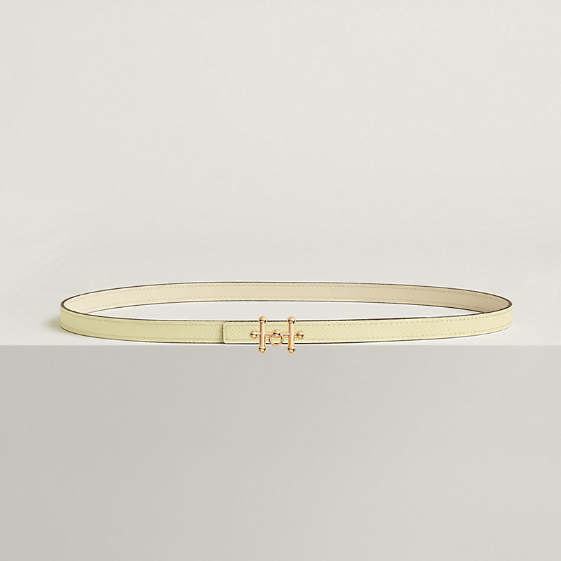 Galopin belt buckle & Reversible leather strap 13 mm