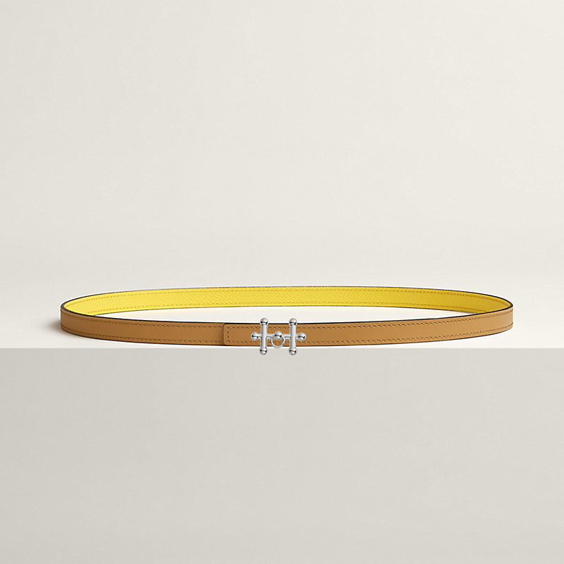 Galopin belt buckle & Reversible leather strap 13 mm