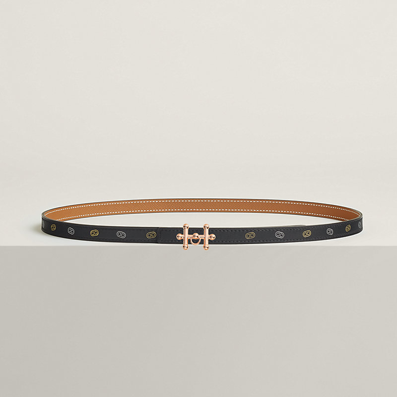 Galopin皮带扣 & Hermès sur Mer双面皮腰带13毫米