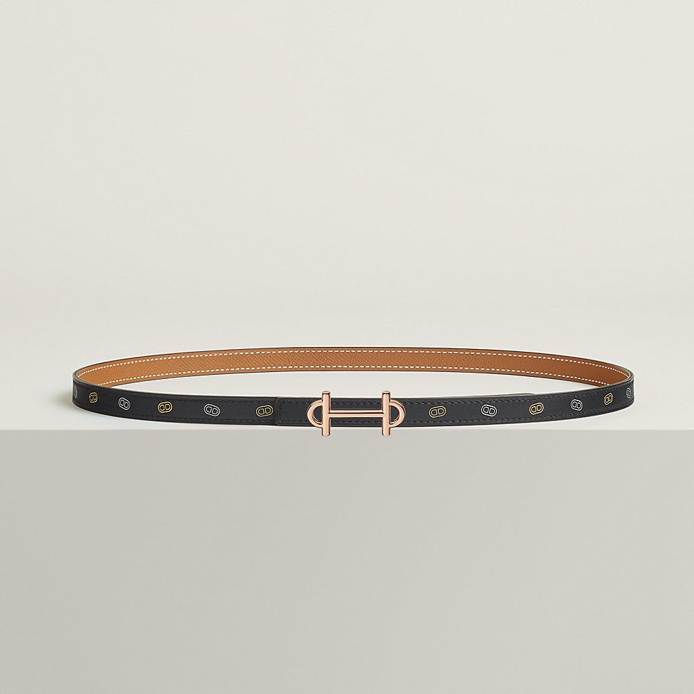 Gamma belt buckle & Hermès sur Mer reversible leather strap 