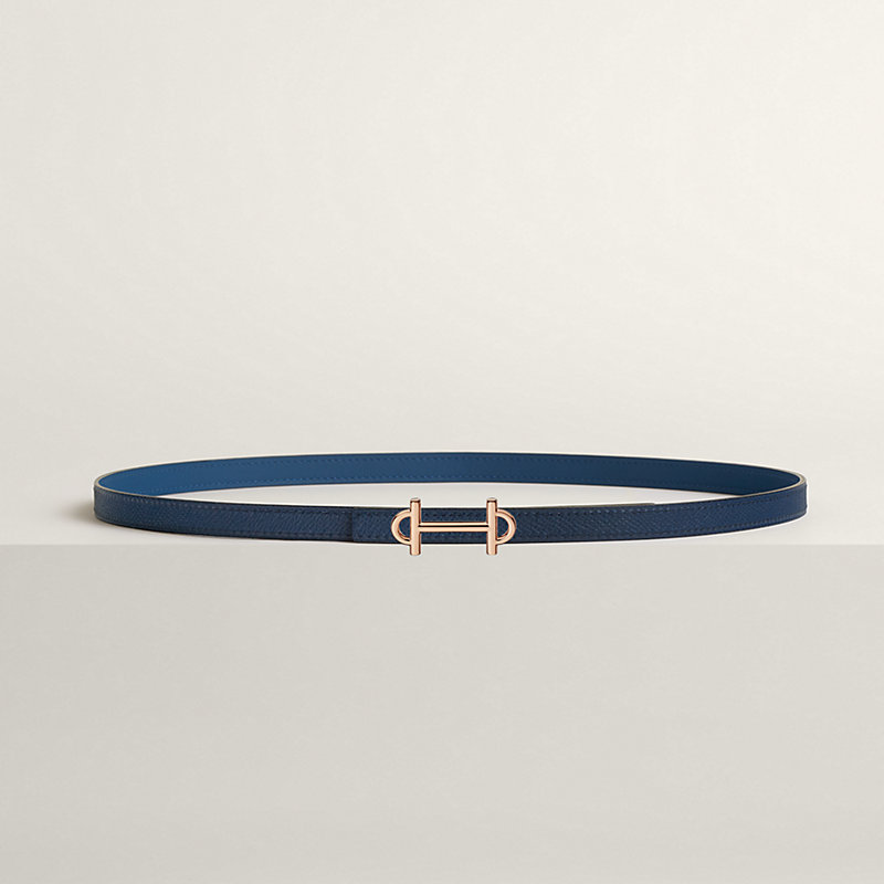 Gamma belt buckle & Reversible leather strap 13 mm