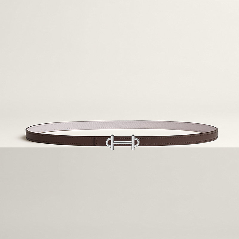 Gamma belt buckle & Reversible leather strap 13 mm