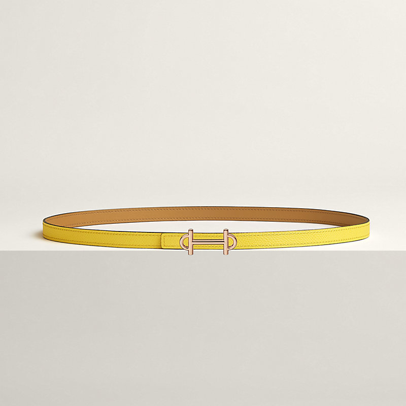 Gamma belt buckle & Reversible leather strap 13 mm