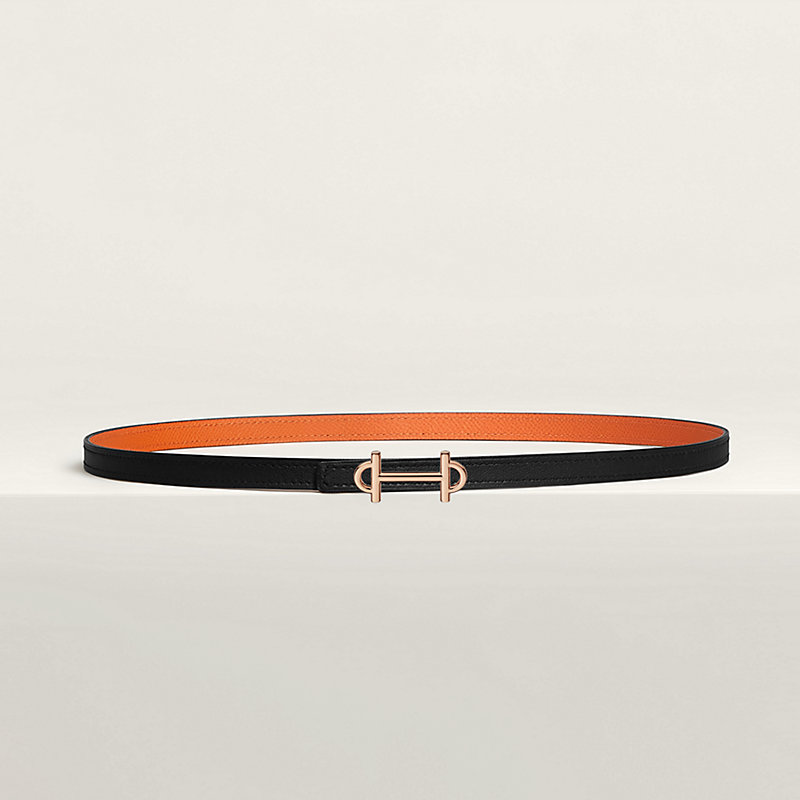 Gamma belt buckle & Reversible leather strap 13 mm