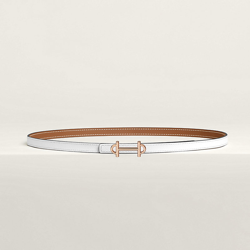 Gamma belt buckle & Reversible leather strap 13 mm