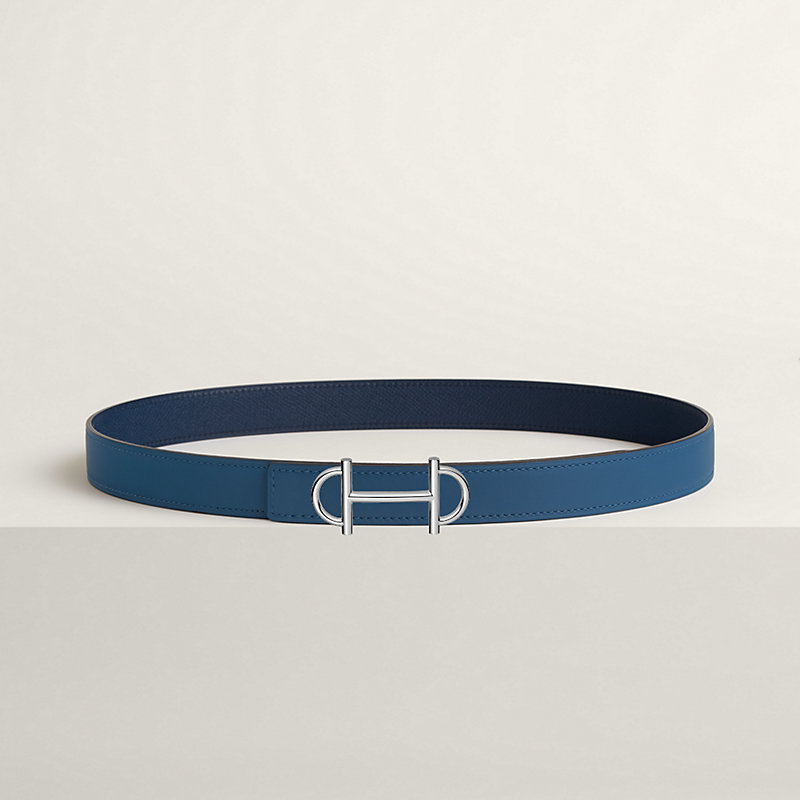 Gamma belt buckle & Reversible leather strap 24 mm