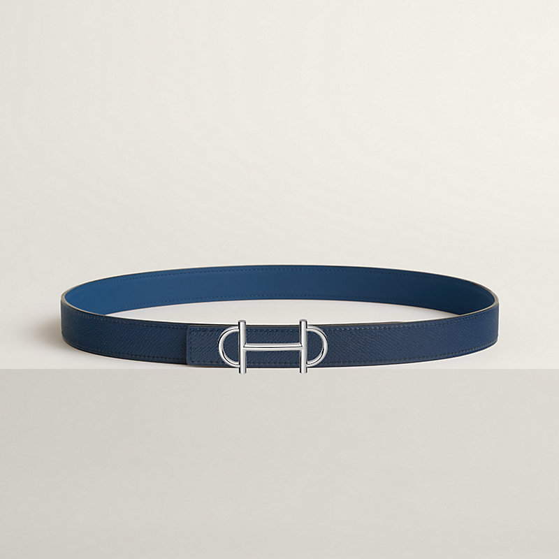 Gamma belt buckle & Reversible leather strap 24 mm