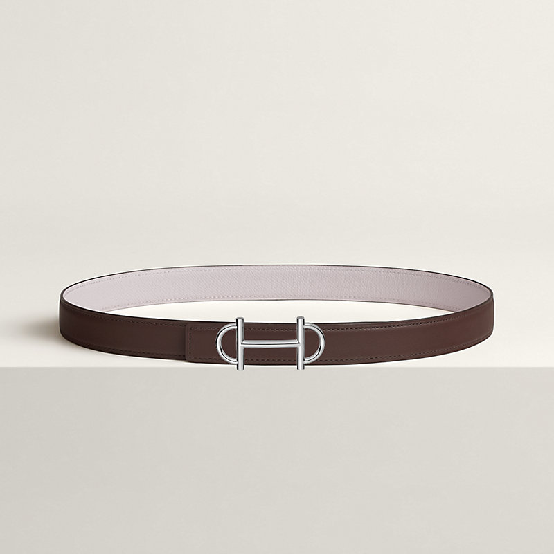 Gamma belt buckle & Reversible leather strap 24 mm