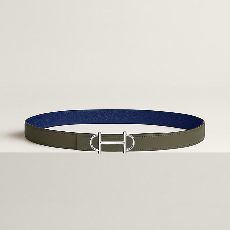 Gamma belt buckle & Reversible leather strap 24 mm