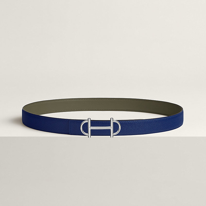Gamma belt buckle & Reversible leather strap 24 mm