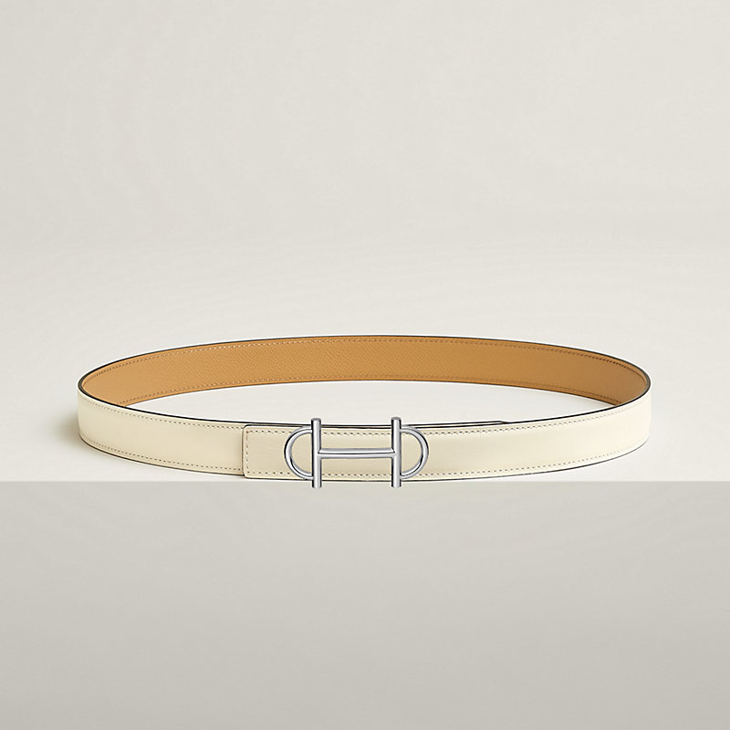 Gamma belt buckle & Reversible leather strap 24 mm
