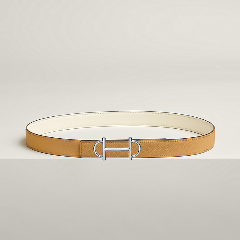 Gamma belt buckle & Reversible leather strap 24 mm