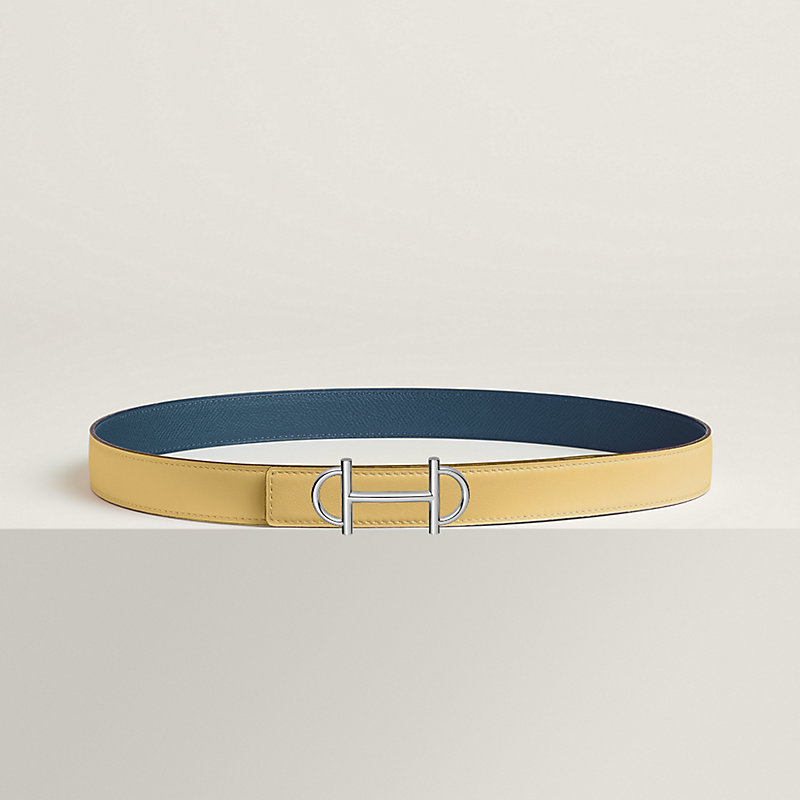 Gamma belt buckle & Reversible leather strap 24 mm