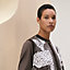 "Garde-Robe Pop" long-sleeve twillaine sweater, view 3 of 4