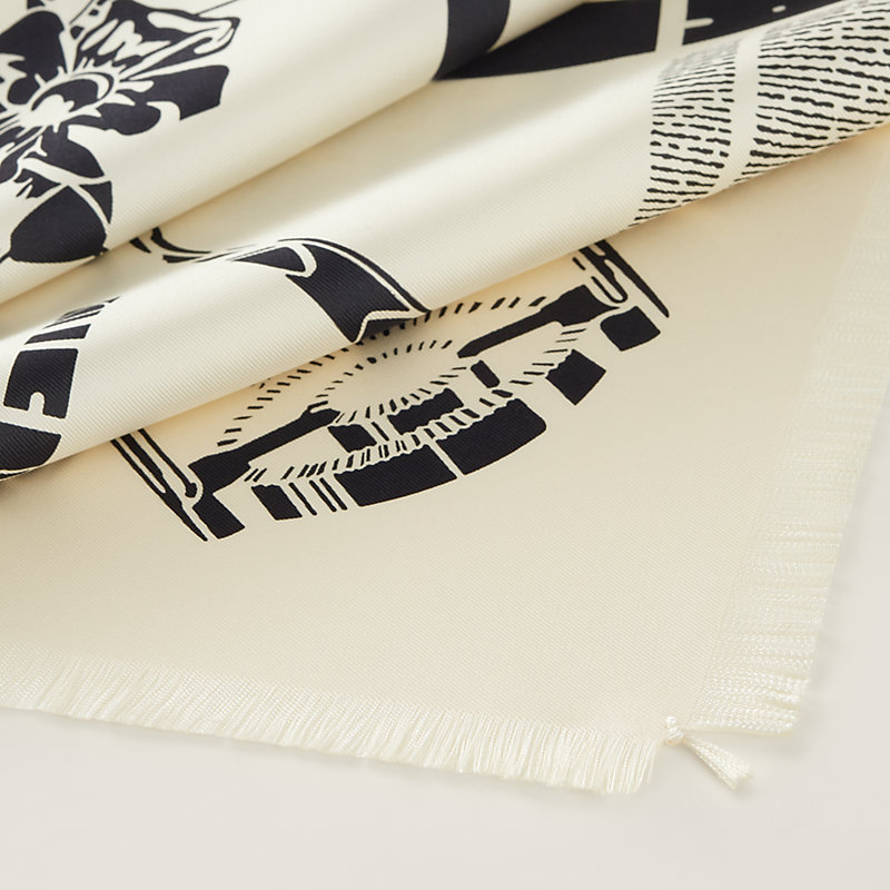 Grand Manege fringed scarf 80