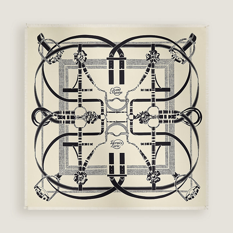 Grand Manege fringed scarf 80