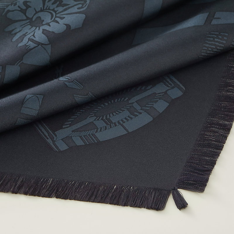 Grand Manege fringed scarf 80